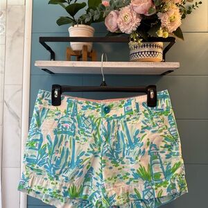 Lilly Pulitzer, Size 0, Callahan Shorts in High Beam print